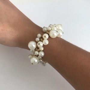 🔥FLASH SALE🔥 Artificial Gold Bracelet Pearls